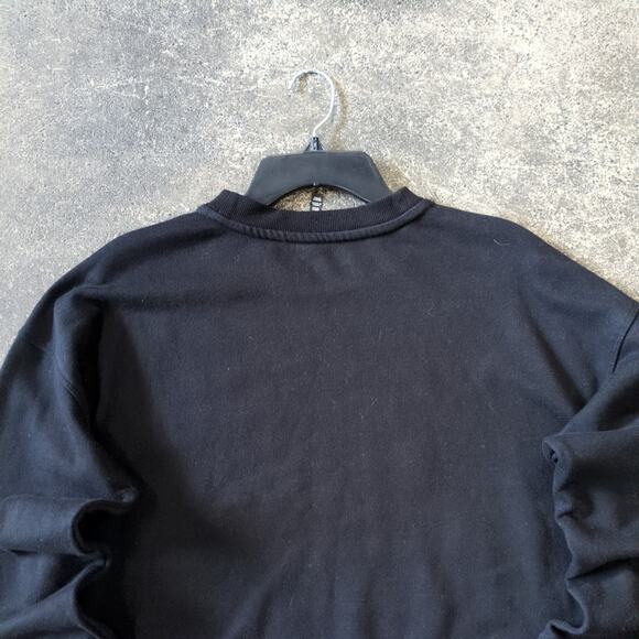 Calvin Klein Sweater Womens M Black Crop Performance Crewneck Sweatshirt - Picture 4 of 8